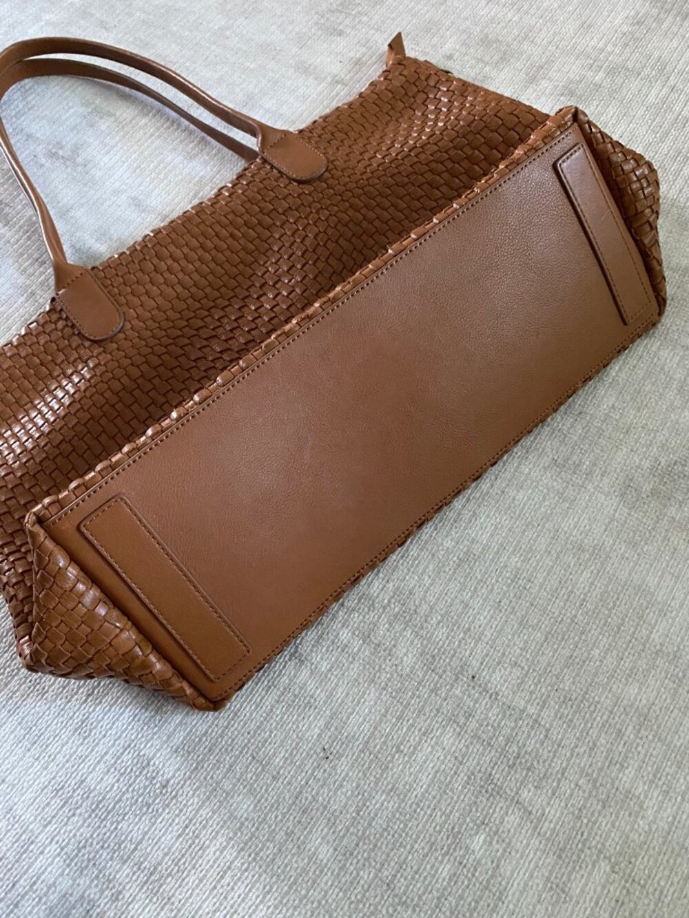 HOBO Bolder Wave Weave Leather Woven Tote Bag - Picture 3 of 11